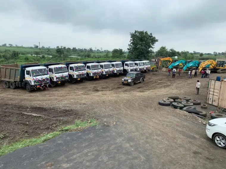 Shri Krishan Construction active highway project site