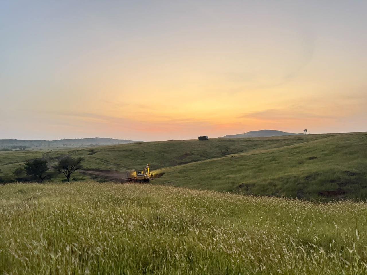 Crusher plant running
